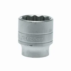 
                  TENG TOOLS Nasadka 12-kątna 28x43 mm z chwytem 1/2" CRV M120528-C 5020385131514